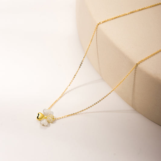 2 gold and 2 white hearts