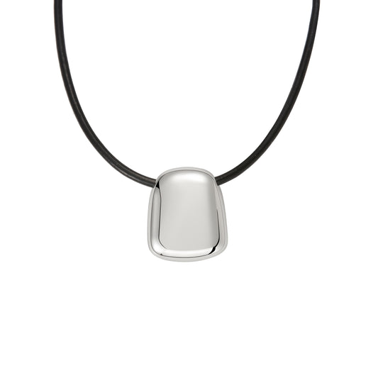 String with silver pendant