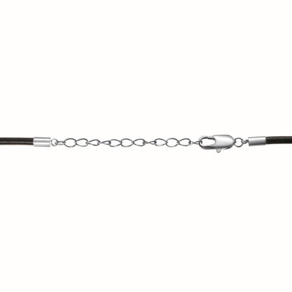 String with silver pendant