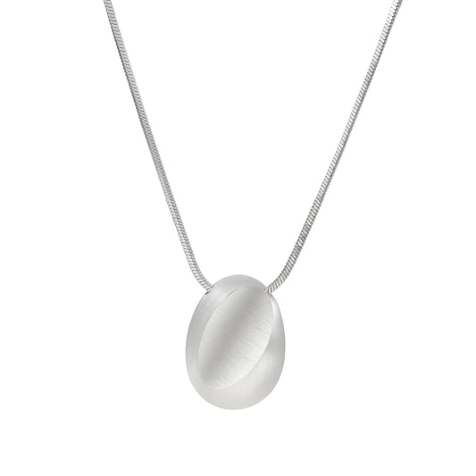 Silver pendant with draw string