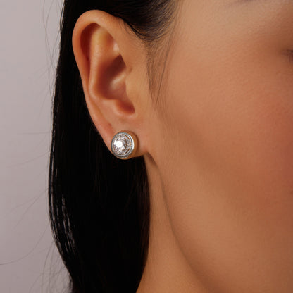 Silver crystal circle