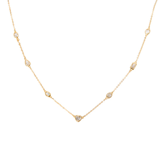 Gold small heart and shapes