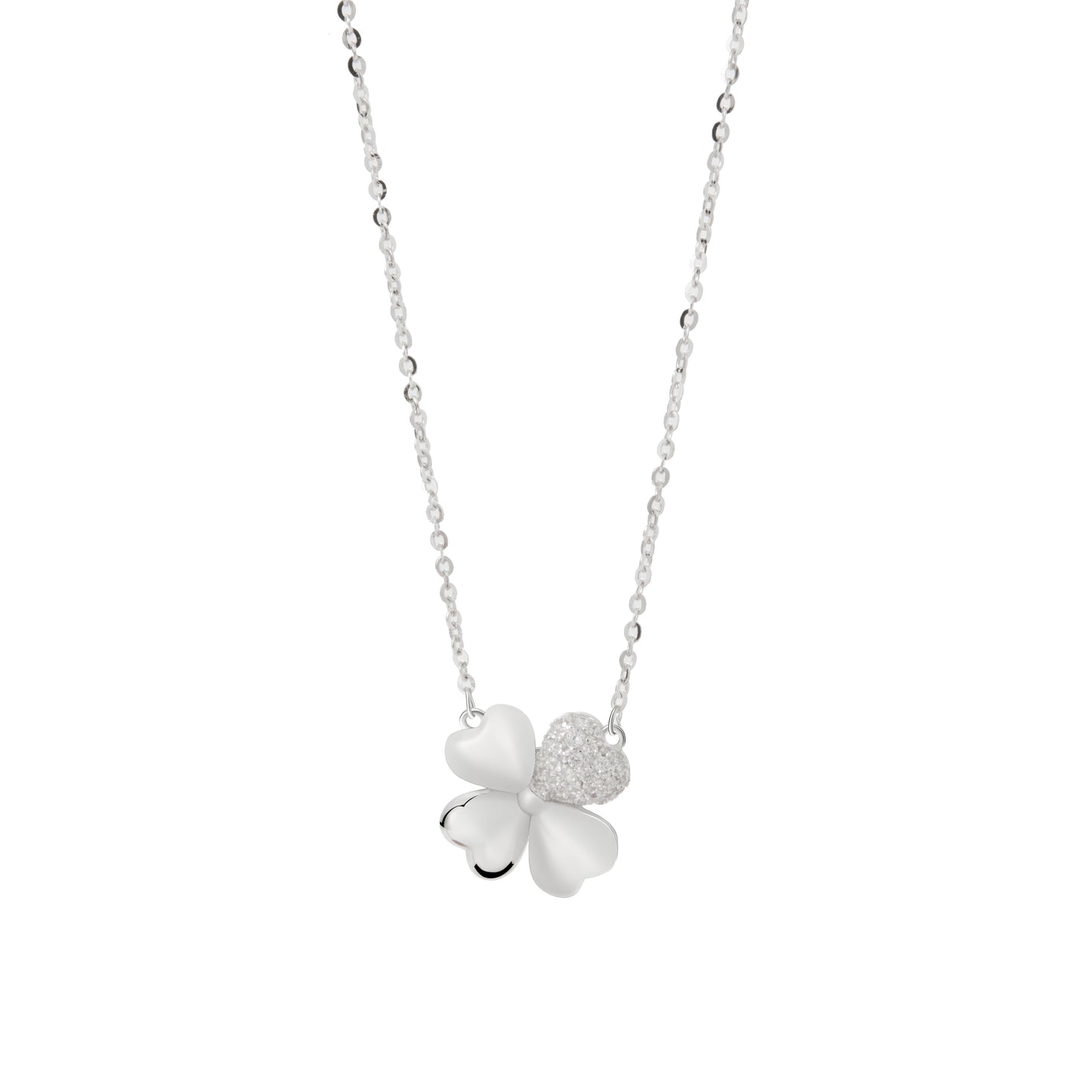 2 silver and 2 white hearts